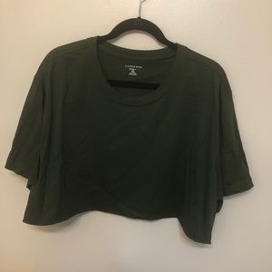 Loose green crop top